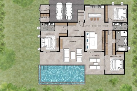 Villa in Hua Hin, Thailand 3 bedrooms № 169732 - photo 13