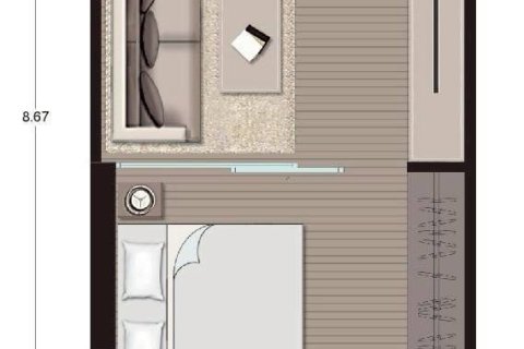 Студия в кондо в Банг Раке, Бангкок, Таиланд № 158391 - фото 18