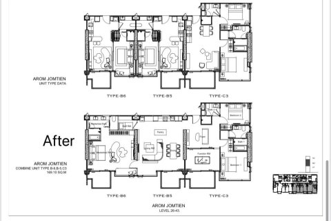 Penthouse à Pattaya, Thaïlande 3 chambres № 166736 - photo 19
