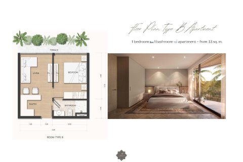 Кондоминиум с 1 спальней в Раваи, Таиланд № 170205 - фото 17