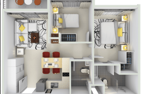 Condo à Phuket, Thaïlande, 2 chambres  № 159150 - photo 2