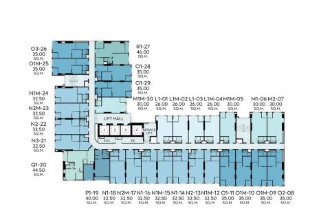 Кондоминиум с 2 спальнями в Бангкоке, Таиланд № 170169 - фото 12