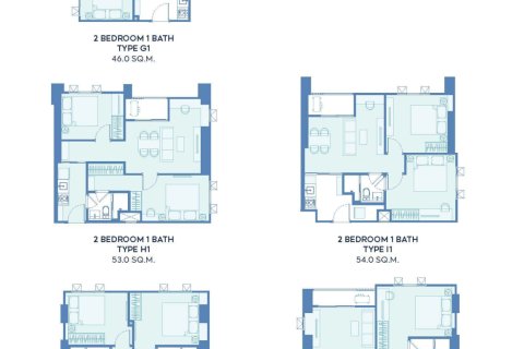Кондоминиум с 2 спальнями в Бангкоке, Таиланд № 170170 - фото 10
