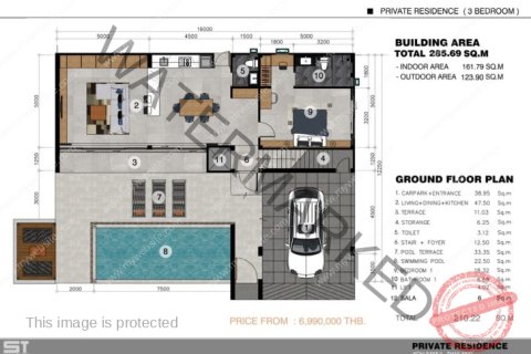Villa in Ko Samui, Thailand 3 Schlafzimmer № 222294 - Foto 4