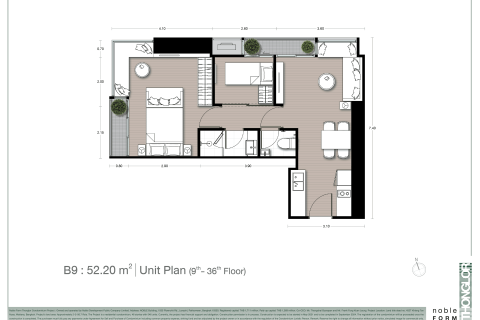 Condo à Bangkok, Thaïlande, 2 chambres  № 166874 - photo 14