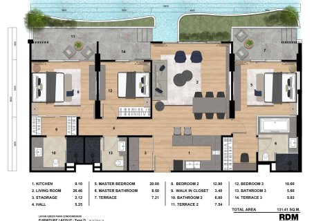 Condo in Bang Tao, Thailand, 3 bedrooms  № 166868 - photo 9