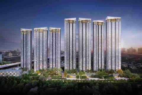 Condo à Bangkok, Thaïlande, 2 chambres № 183678
