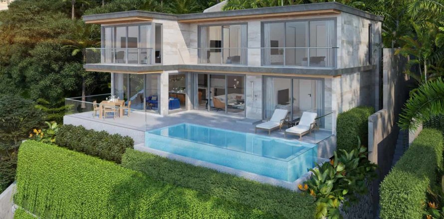 Вилла в Вичите, Таиланд с 4 спальнями  № 166024