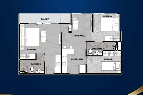 Condo in Phuket, Thailand, 2 bedrooms  № 166022 - photo 14