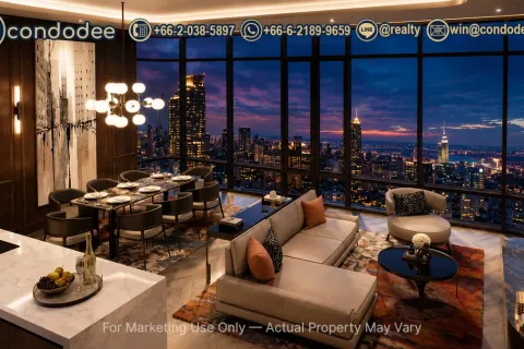 คอนโดมิเนียมในวัฒนา, กรุงเทพฯ, ประเทศไทย, 2 ห้องนอน № 220531