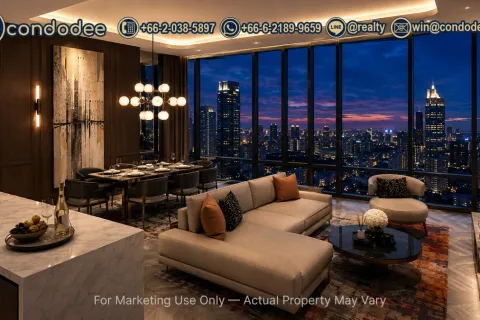 Condo à Bangkok, Thaïlande, 1 chambre № 220532