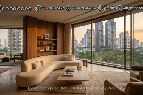คอนโดมิเนียมในวัฒนา, กรุงเทพฯ, ประเทศไทย, 3 ห้องนอน № 220529