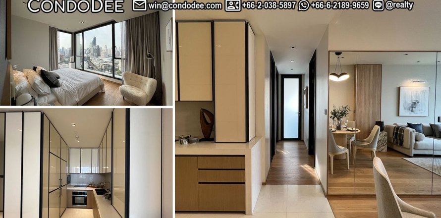 Condo à Khlong Toei, Bangkok, Thaïlande, 2 chambres № 200810