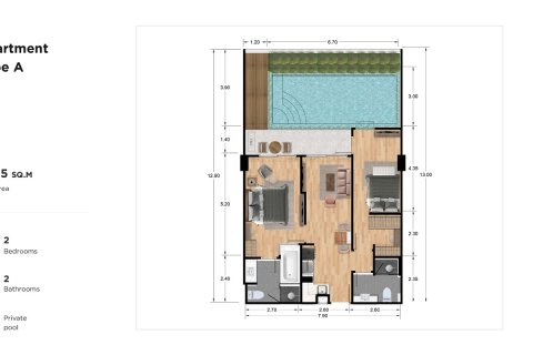 Eigentumswohnung in Rawai, Thailand, 2 Schlafzimmer № 222664 - Foto 9
