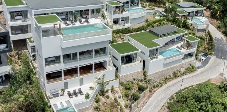 Вилла в Самуи, Таиланд с 8 спальнями  № 136638