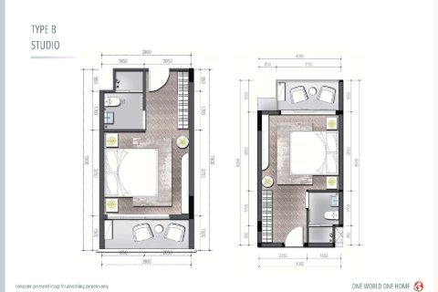 Студия в Банг Тао, Таиланд № 203558 - фото 15
