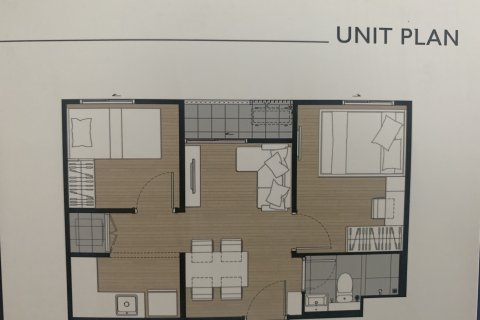 Condo à Suan Luang, Bangkok, Thaïlande, 2 chambres  № 158376