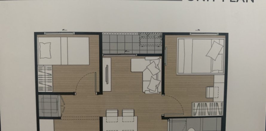 Condo in Suan Luang, Bangkok, Thailand, 2 bedrooms  № 158376