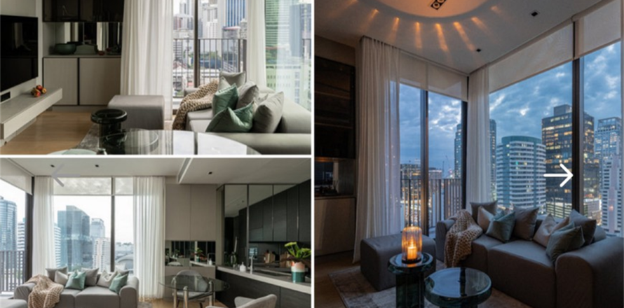 Condo à Bangkok, Thaïlande, 2 chambres № 184401