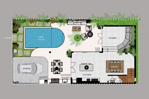 Вилла в Пхукете, Таиланд с 3 спальнями  № 139347 - фото 3