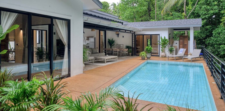 Вилла в Сураттхани, Таиланд с 4 спальнями  № 171033