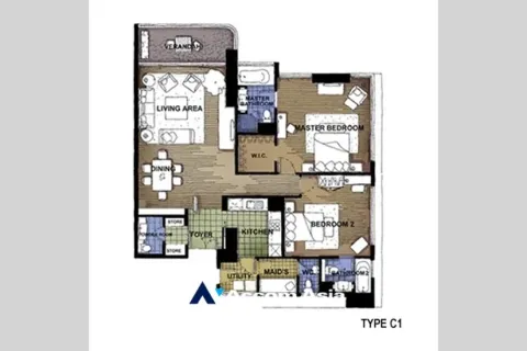 Eigentumswohnung in Pathum Wan, Bangkok, Thailand, 3 Schlafzimmer № 215679 - Foto 19