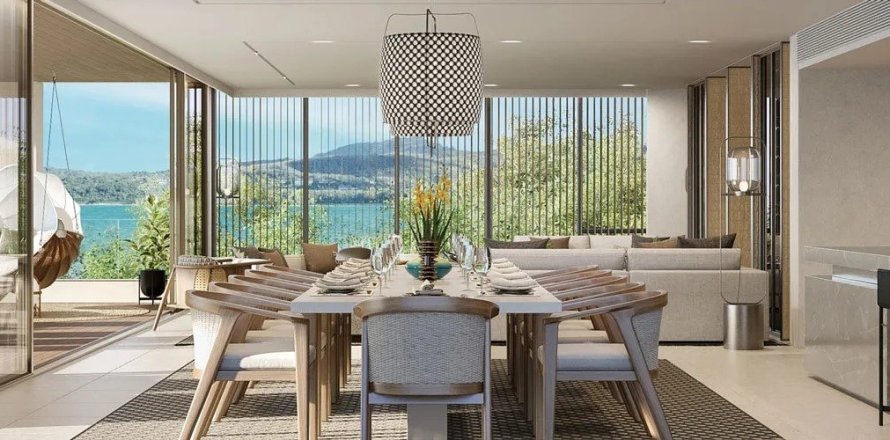 Condo in Phuket, Thailand, 4 bedrooms in Banyan Tree Beach Residences Oceanus № 194675