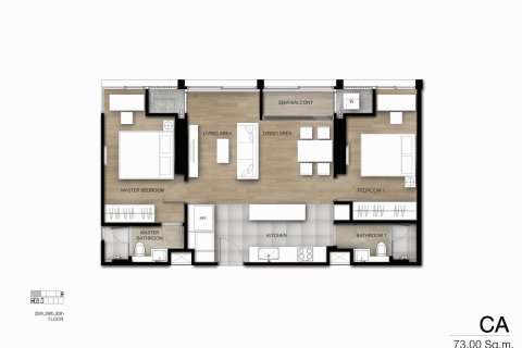 Duplex in Bangkok, Thailand 3 bedrooms № 165653 - photo 15