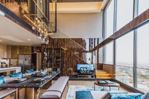 Дуплекс в Бангкоке, Таиланд с 3 спальнями  № 165653