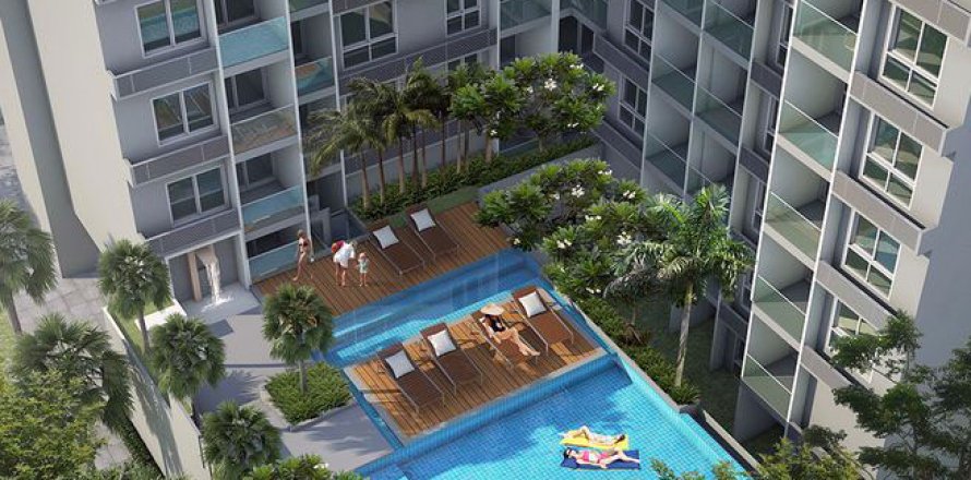 Studio dans le Condo à Pattaya, Thaïlande  № 204086