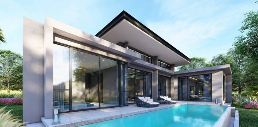 Вилла в Банг Ламунге, Таиланд с 4 спальнями  № 114383