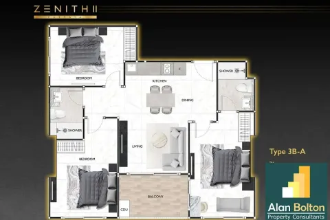 Condominio de 3 dormitorios en Pattaya, Tailandia № 211184 - foto 15