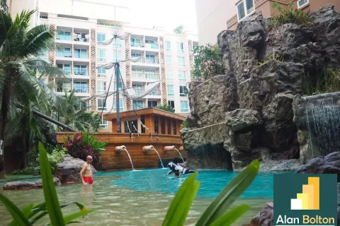 Condo sur Jomtien Beach, Pattaya, Thaïlande, 2 chambres  № 211186