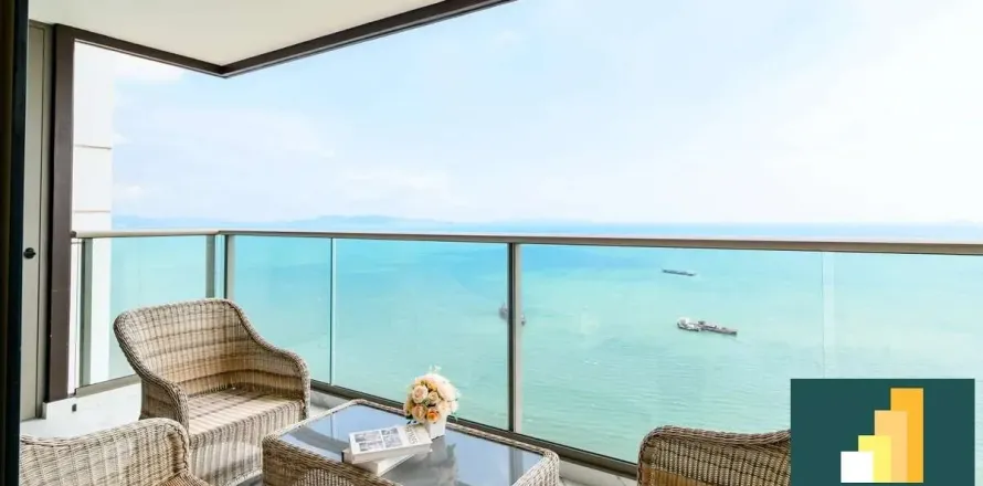 Condominio de 2 dormitorios en Jomtien Beach, Pattaya, Tailandia № 210801