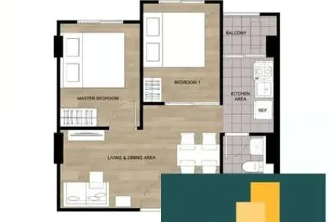 Condominio de 1 dormitorio en Pattaya, Tailandia № 210800 - foto 3