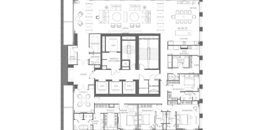 Off-plan InterContinental Residences Bangkok Asoke in Bangkok, Thailand № 163648 - photo 1