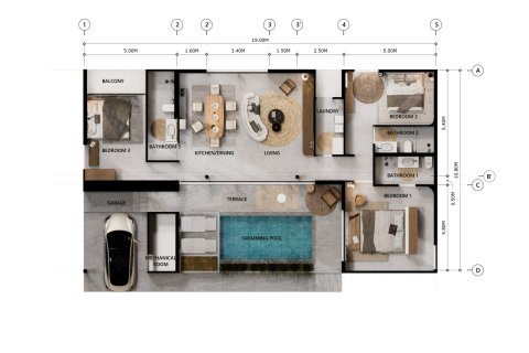 Villa in Koh Pha Ngan, Thailand 3 bedrooms № 169908 - photo 15