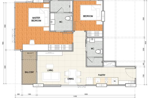 Wohnung auf Surin Beach, Thailand 2 Schlafzimmer № 223215 - Foto 8