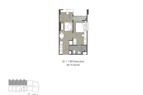 Condo in Thonburi, Bangkok, Thailand, 1 bedroom № 166820 - photo 20