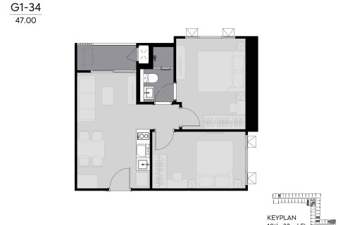 Condo à Bangkok, Thaïlande, 2 chambres  № 166823 - photo 20