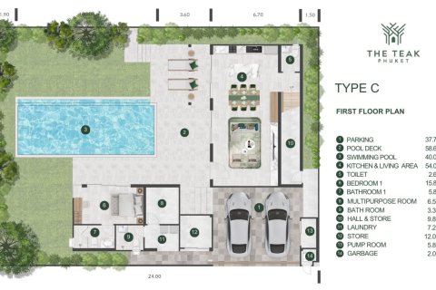 Вилла в Банг Тао, Таиланд с 4 спальнями  № 165818 - фото 14