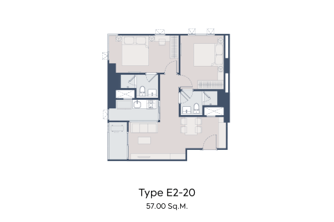 Condo à Thonburi, Bangkok, Thaïlande, 2 chambres  № 165822 - photo 28