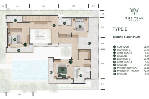 Вилла в Банг Тао, Таиланд с 4 спальнями  № 165819 - фото 18