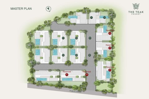 Вилла в Банг Тао, Таиланд с 4 спальнями  № 165820 - фото 19