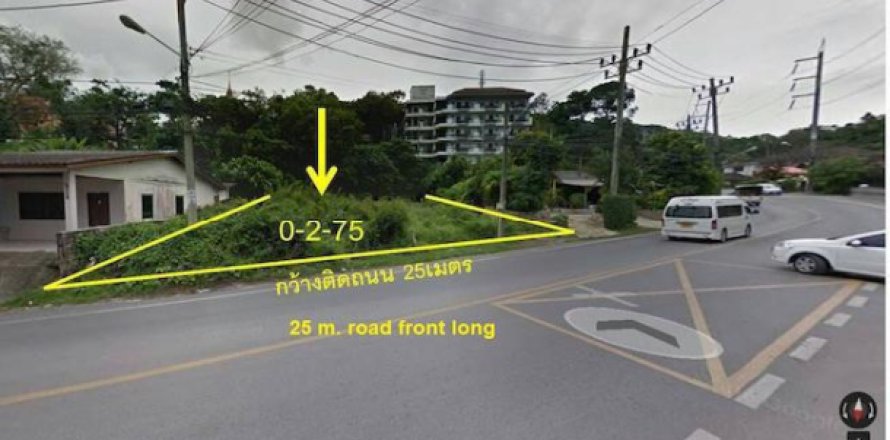 Land on Surin Beach, Thailand 1100 sq.m. № 193481
