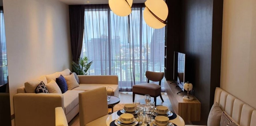 Condo à Khlong Toei, Bangkok, Thaïlande, 2 chambres  № 149436