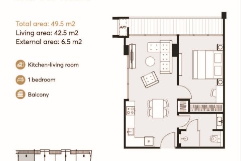 Eigentumswohnung in Rawai, Thailand, 1 Schlafzimmer  № 222385 - Foto 12