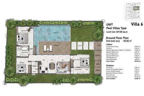 Villa auf Nai Yang, Thailand 3 Schlafzimmer № 222389 - Foto 16