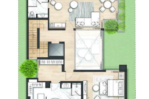 Вилла в Бангкоке, Таиланд с 4 спальнями  № 170011 - фото 12