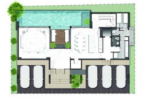 Вилла в Бангкоке, Таиланд с 4 спальнями  № 170009 - фото 17